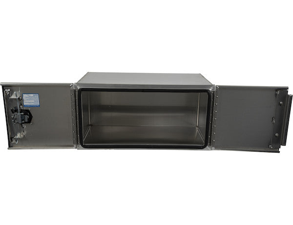 18x24x36 Inch Pro Series Smooth Aluminum Underbody Truck Box - Double Barn Door,??3-Point Compression Latch
