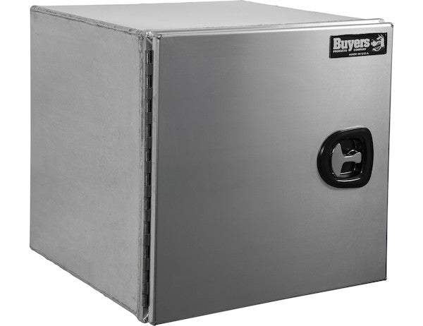 18x18x24 Inch Pro Series Smooth Aluminum Underbody Truck Box - Single Barn Door, Compression Latch