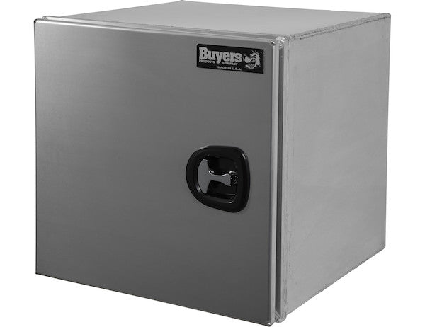18x18x24 Inch Pro Series Smooth Aluminum Underbody Truck Box - Single Barn Door, Compression Latch