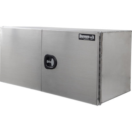 24x24x48 Inch Pro Series Smooth Aluminum Underbody Truck Box - Double Barn Door, 3-Point Compression Latch