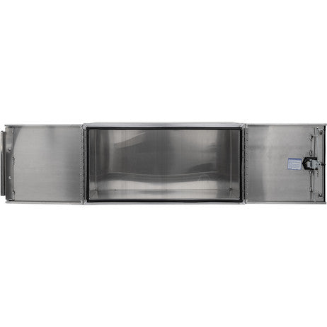 24x24x48 Inch Pro Series Smooth Aluminum Underbody Truck Box - Double Barn Door, 3-Point Compression Latch