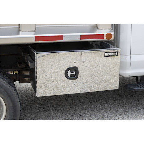 1705510 - 18x18x36 Inch Pro Series Smooth Aluminum Barn Door Underbody Truck Tool Series with Stainless Steel Doors - Double Barn Door, 3-point Compression Latch