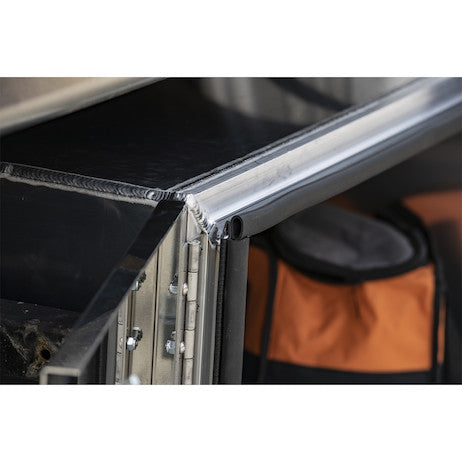 18x18x36 Inch Pro Series Smooth Aluminum Barn Door Underbody Truck Tool Series with Stainless Steel Doors - Double Barn Door, 3-point Compression Latch
