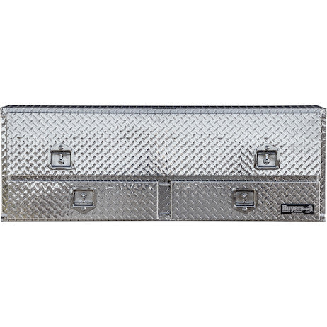 21x13x60 Inch Diamond Tread Aluminum Pick-Up Truck Contractor With Lower Drawers Topsider