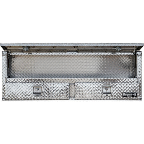 21x13x60 Inch Diamond Tread Aluminum Pick-Up Truck Contractor With Lower Drawers Topsider
