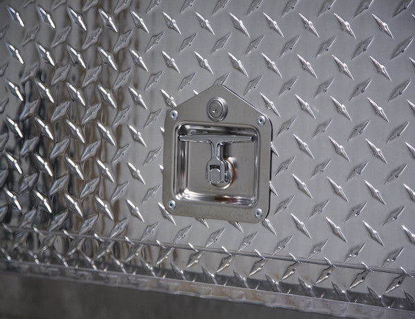 1705651 - 21x13x88 Inch Diamond Tread Aluminum Pick-Up Truck Contractor With Lower Drawers Topsider