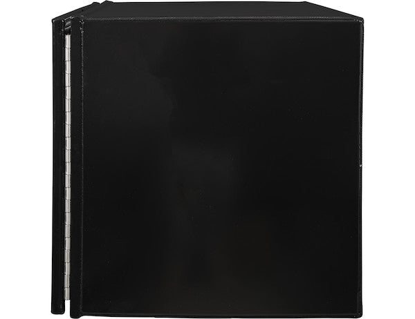 24x24x60 Inch Pro Series Black Smooth Aluminum Underbody Truck Box with Barn Door - Double Barn Door, 3-point Compression Latch