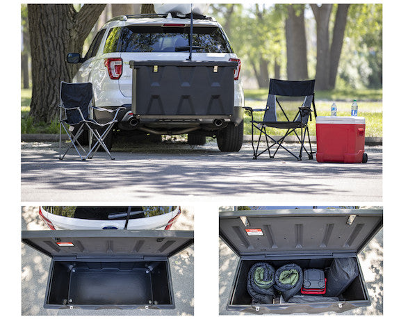 Hitch-Mounted Poly Cargo Carrier