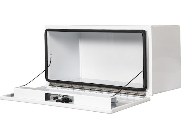 18x18x60 Inch White Pro Series Smooth Aluminum Underbody Truck Box