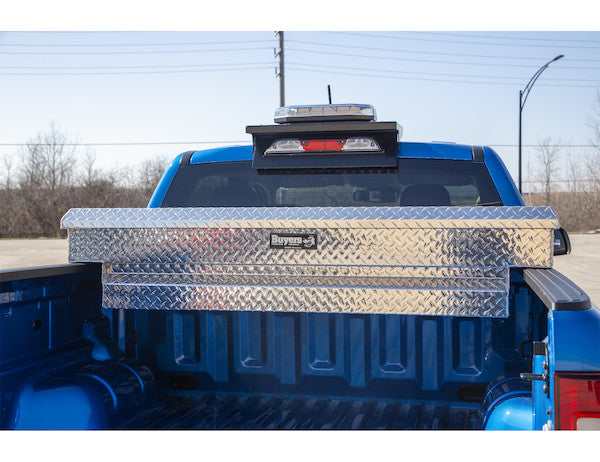 13x20x63 Inch Diamond Tread Aluminum Crossover Truck Tool Box 