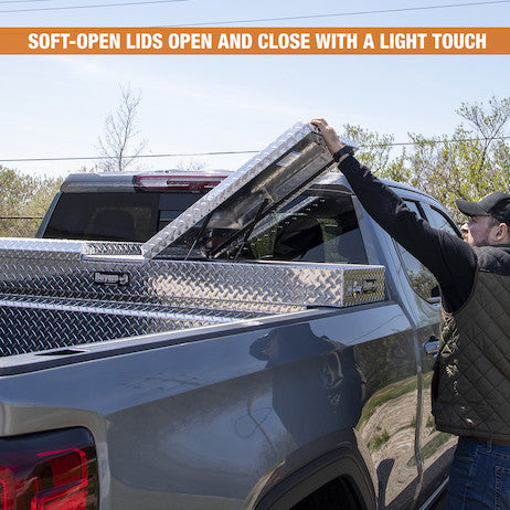 23x27x71 Inch Diamond Tread Aluminum Gull Wing Truck Box