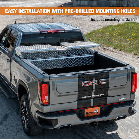 23x27x71 Inch Diamond Tread Aluminum Gull Wing Truck Box