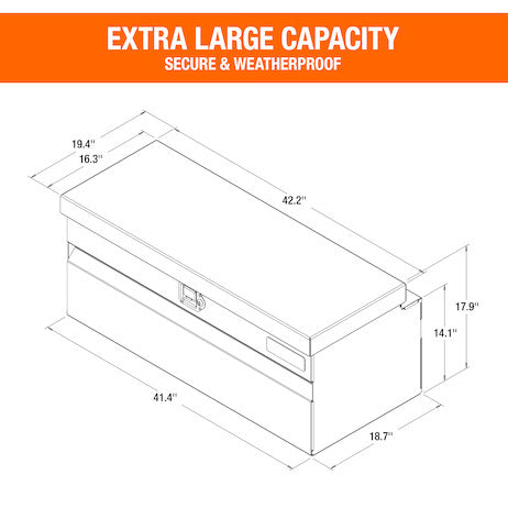 42"-Inch Wide Diamond Tread Aluminum All-Purpose Chest