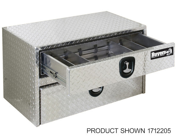 1712205 - 20x18x36 Inch Diamond Tread Aluminum Underbody Truck Box With Drawer
