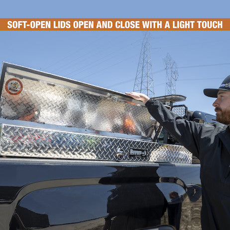 13X16X70  Inch Diamond Tread Aluminum Lo-Sider Truck Box