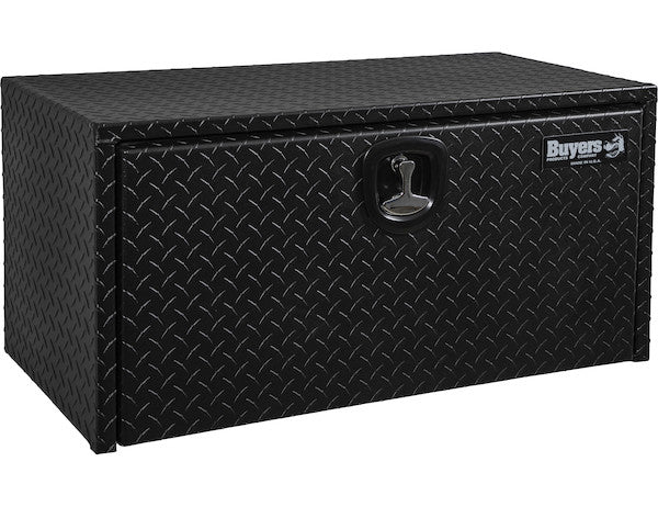 18x18x36 Inch Textured Matte Black Diamond Tread Aluminum Underbody Truck Box