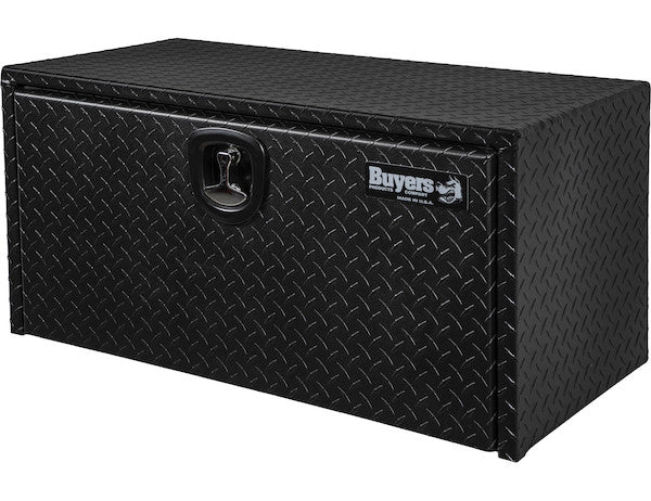 18x18x36 Inch Textured Matte Black Diamond Tread Aluminum Underbody Truck Box