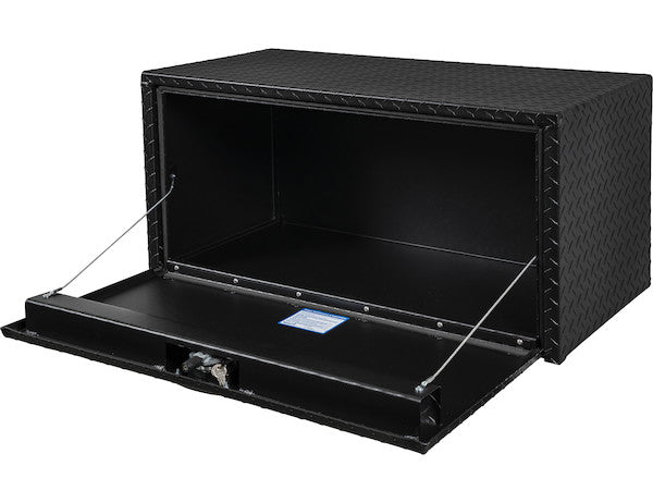 18x18x36 Inch Textured Matte Black Diamond Tread Aluminum Underbody Truck Box
