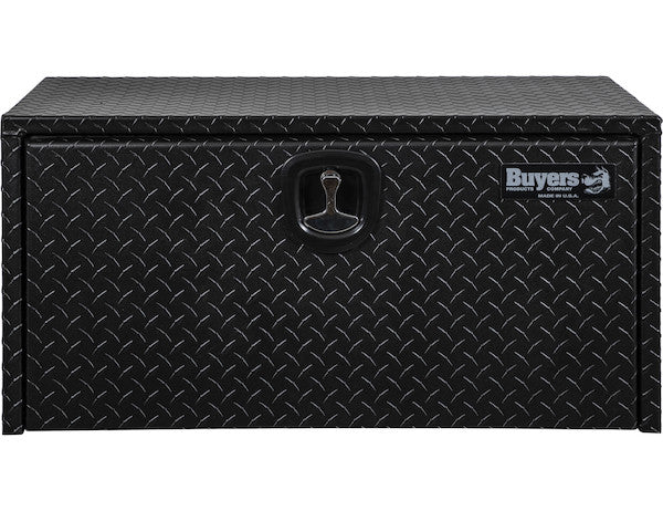 18x18x36 Inch Textured Matte Black Diamond Tread Aluminum Underbody Truck Box