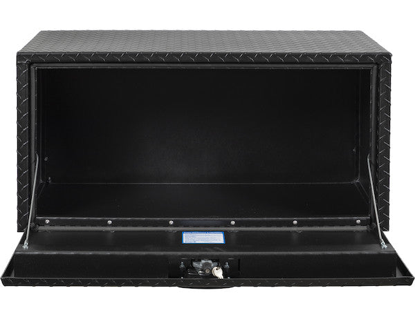 18x18x36 Inch Textured Matte Black Diamond Tread Aluminum Underbody Truck Box