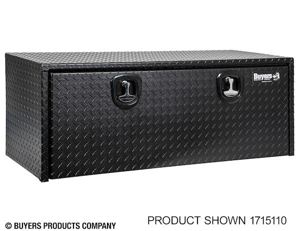 18x18x60 Inch Textured Matte Black Diamond Tread Aluminum Underbody Truck Box