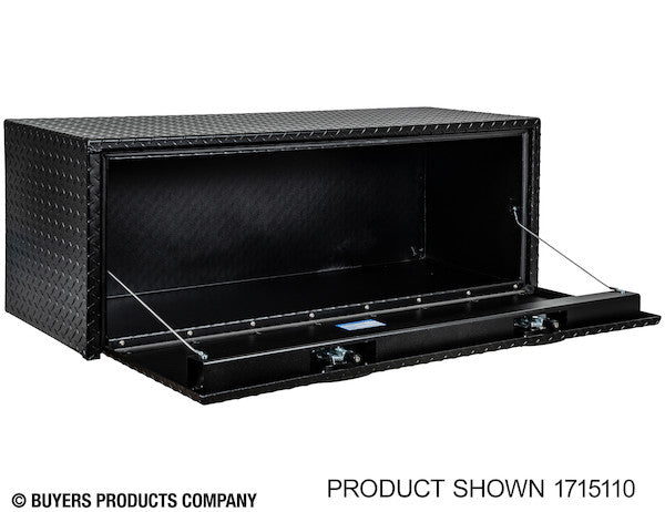 18x18x60 Inch Textured Matte Black Diamond Tread Aluminum Underbody Truck Box