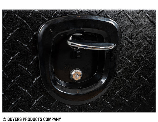 18x18x36 Inch Textured Matte Black Diamond Tread Aluminum Underbody Truck Box