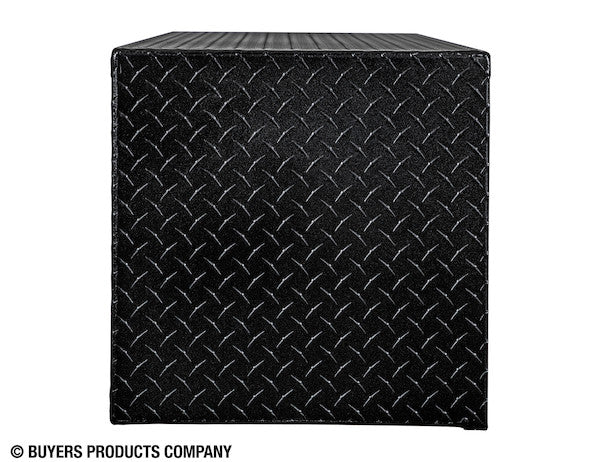 18x18x36 Inch Textured Matte Black Diamond Tread Aluminum Underbody Truck Box