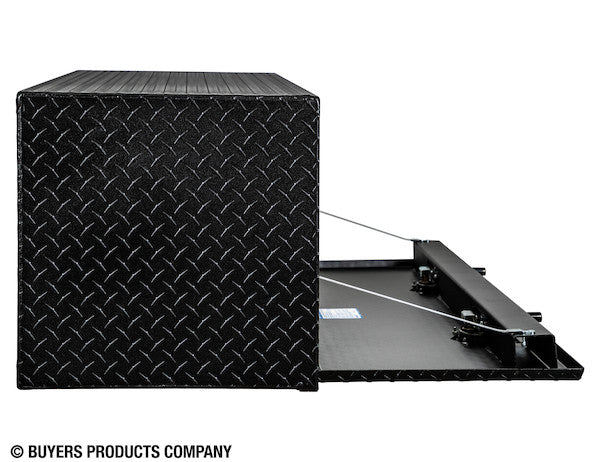 18x18x36 Inch Textured Matte Black Diamond Tread Aluminum Underbody Truck Box