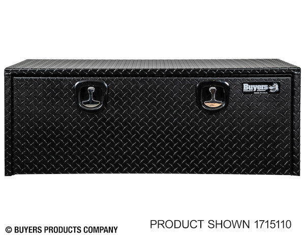 18x18x60 Inch Textured Matte Black Diamond Tread Aluminum Underbody Truck Box