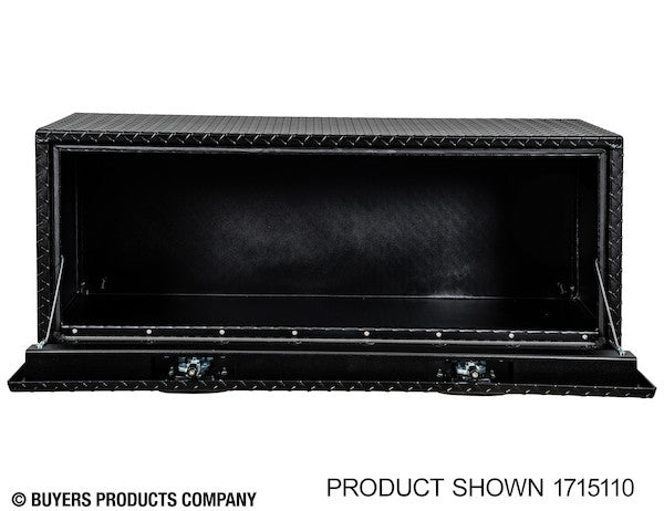 18x18x36 Inch Textured Matte Black Diamond Tread Aluminum Underbody Truck Box