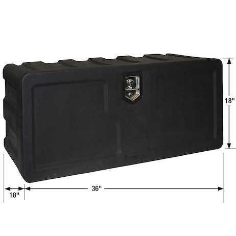 18x18x36 Inch Black Poly Underbody Truck Box