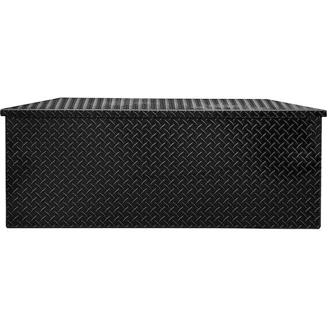 49 Inch Wide Gloss Black Diamond Tread Aluminum Trailer Tongue Truck Box