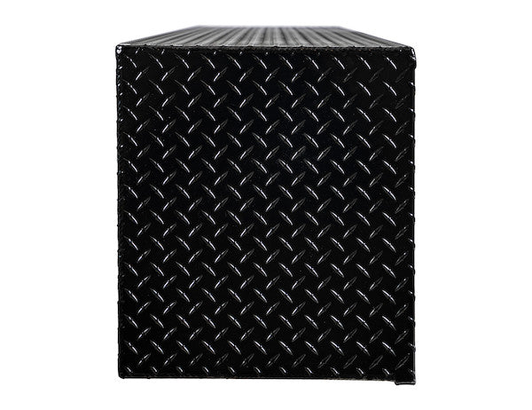 18x16x96 Inch Gloss Black Diamond Tread Aluminum Topsider Truck Box