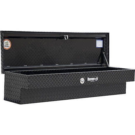 13X16X36  Inch Gloss Black Diamond Tread Aluminum Lo-Sider Truck Box