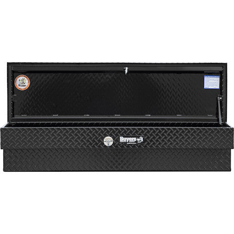 13X16X36  Inch Gloss Black Diamond Tread Aluminum Lo-Sider Truck Box