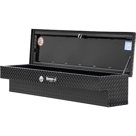 13X16X36  Inch Gloss Black Diamond Tread Aluminum Lo-Sider Truck Box