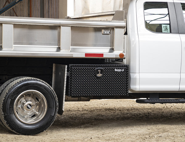 24x24x24 Inch Black Diamond Tread Aluminum Underbody Truck Box