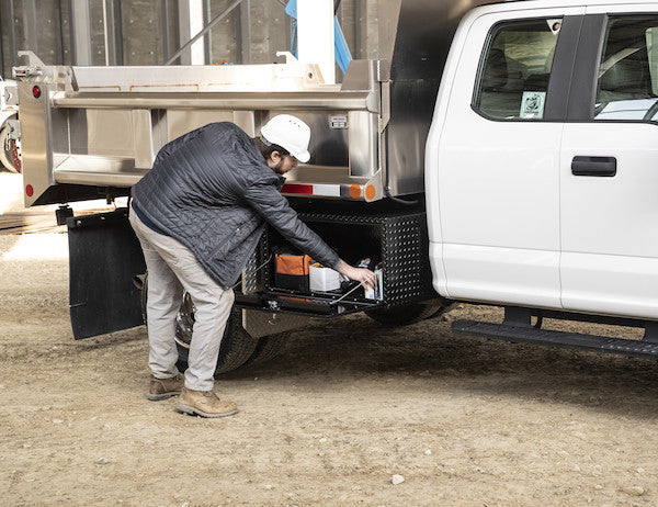 18x18x48 Inch Black Diamond Tread Aluminum Underbody Truck Box