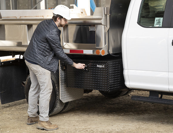 14x12x18 Inch Black Diamond Tread Aluminum Underbody Truck Box