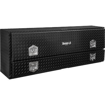 1725630 - 1x13x60 Inch Gloss Black Diamond Tread Aluminum Pick-Up Contractor With Lower Door