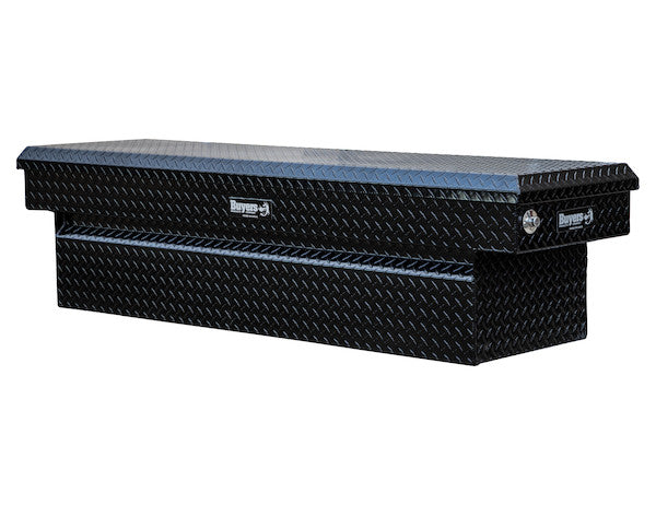 1729415 - 23x20x71 Inch Gloss Black Diamond Tread Aluminum Crossover Truck Box