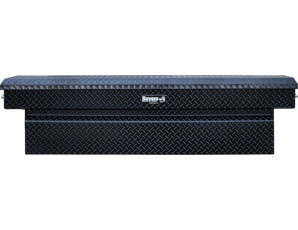 23x27x71 Inch Gloss Black Diamond Tread Aluminum Crossover Truck Box