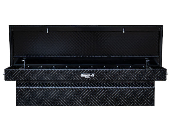 23x20x71 Inch Gloss Black Diamond Tread Aluminum Crossover Truck Box