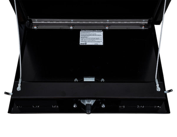 24x24x30 Inch Black Steel Underbody Truck Box With 3-Point Latch
