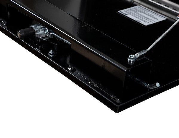 24x24x30 Inch Black Steel Underbody Truck Box With 3-Point Latch