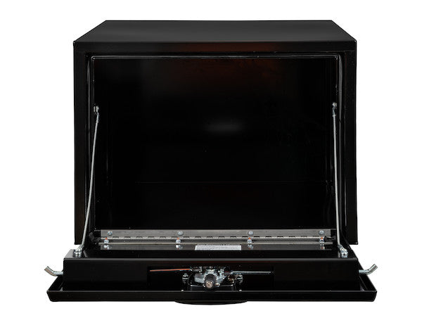 24x24x30 Inch Black Steel Underbody Truck Box With 3-Point Latch