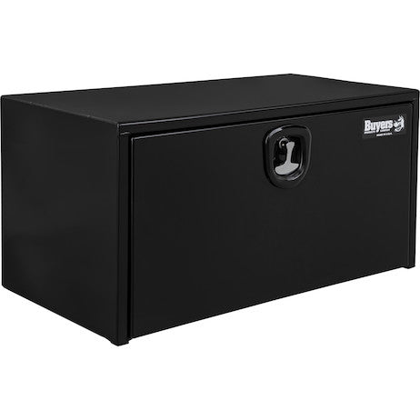 24x24x30 Inch Black Steel Underbody Truck Box With 3-Point Latch
