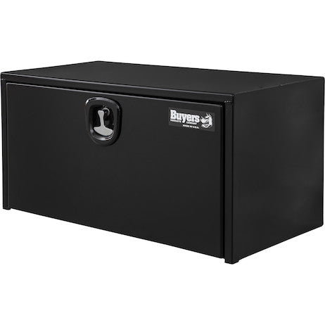 24x24x30 Inch Black Steel Underbody Truck Box With 3-Point Latch