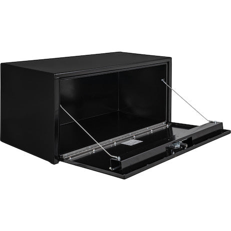 24x24x30 Inch Black Steel Underbody Truck Box With 3-Point Latch